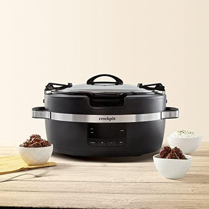 Crock-Pot Thermoshield 6 Quart Slow Cooker with Carry Handles Choice S12