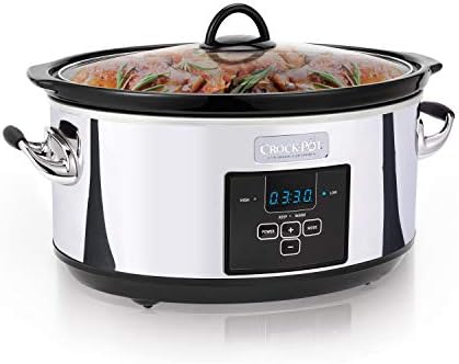 Crock-Pot 7 Quart Programmable Slow Cooker – Polished Platinum Plus S71
