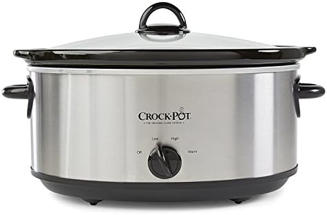 Crock-Pot 7 Quart Oval Manual Slow Cooker – Stainless Steel Daily S17