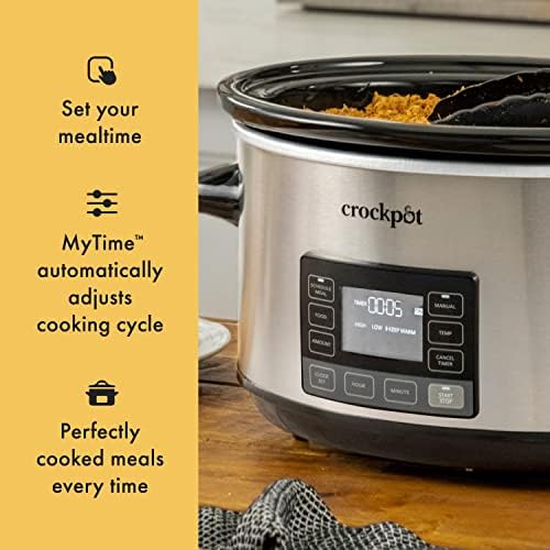 Crock-Pot 7 Quart Portable Programmable Slow Cooker with Timer Original S91