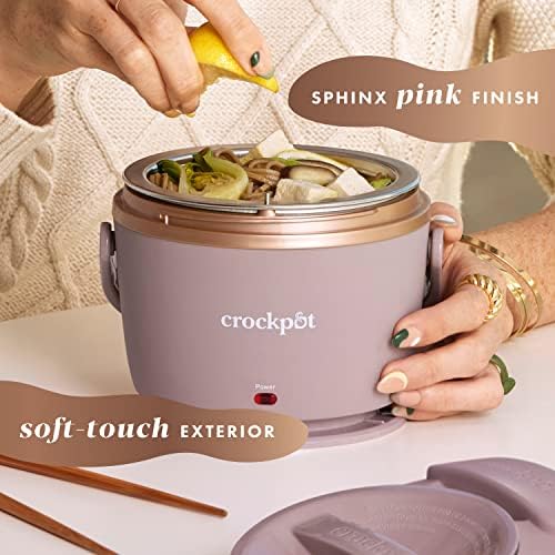 Crock-Pot Electric Lunch Box Food Warmer 20oz – Blush Pink Prime S80