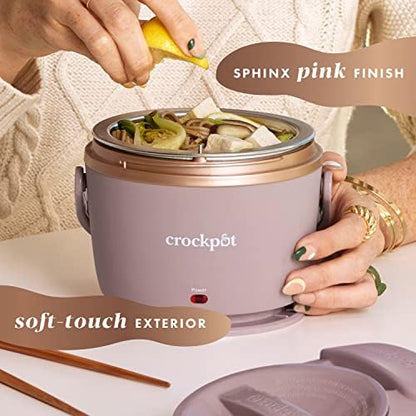 Crock-Pot Electric Lunch Box Food Warmer 20oz – Blush Pink Prime S80