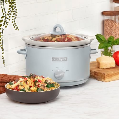 Crock-Pot 4.5 Quart Manual Slow Cooker – Macaroon Blue Select S64