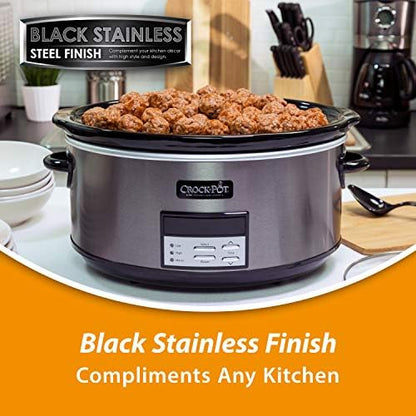 Crock-Pot 8 Quart Programmable Slow Cooker with Auto Warm Prime S58