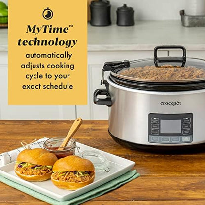 Crock-Pot 7 Quart Portable Programmable Slow Cooker with Timer Original S91
