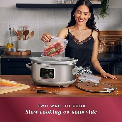 Crock-Pot 7 Quart Programmable Cook & Carry Slow Cooker Reserve S53