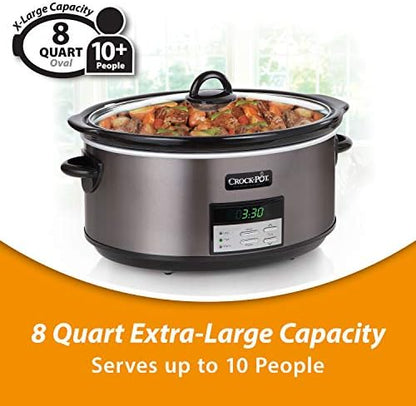 Crock-Pot 8 Quart Programmable Slow Cooker with Auto Warm Prime S58