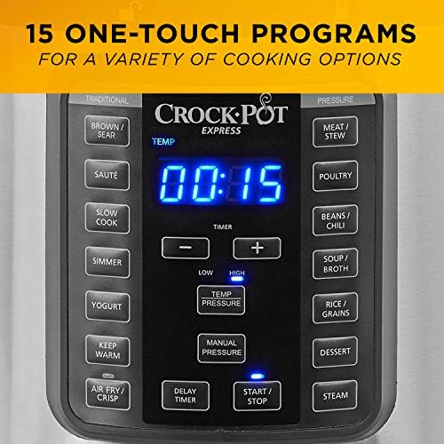 Crock-Pot Express Crisp 8 Quart 10-in-1 Pressure Cooker Select S35