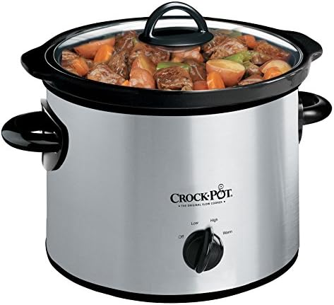 Crock-Pot 3 Quart Manual Slow Cooker – Silver Reserve S78