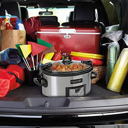 Crock-Pot Cook & Carry 6 Quart Programmable Slow Cooker Fresh S80