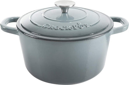 Crock-Pot 3 Quart Enameled Cast Iron Dutch Oven – Aqua Classic S38