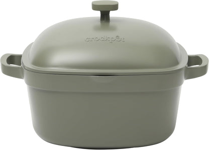 Crock-Pot 3 Quart Enameled Cast Iron Dutch Oven – Aqua Classic S38