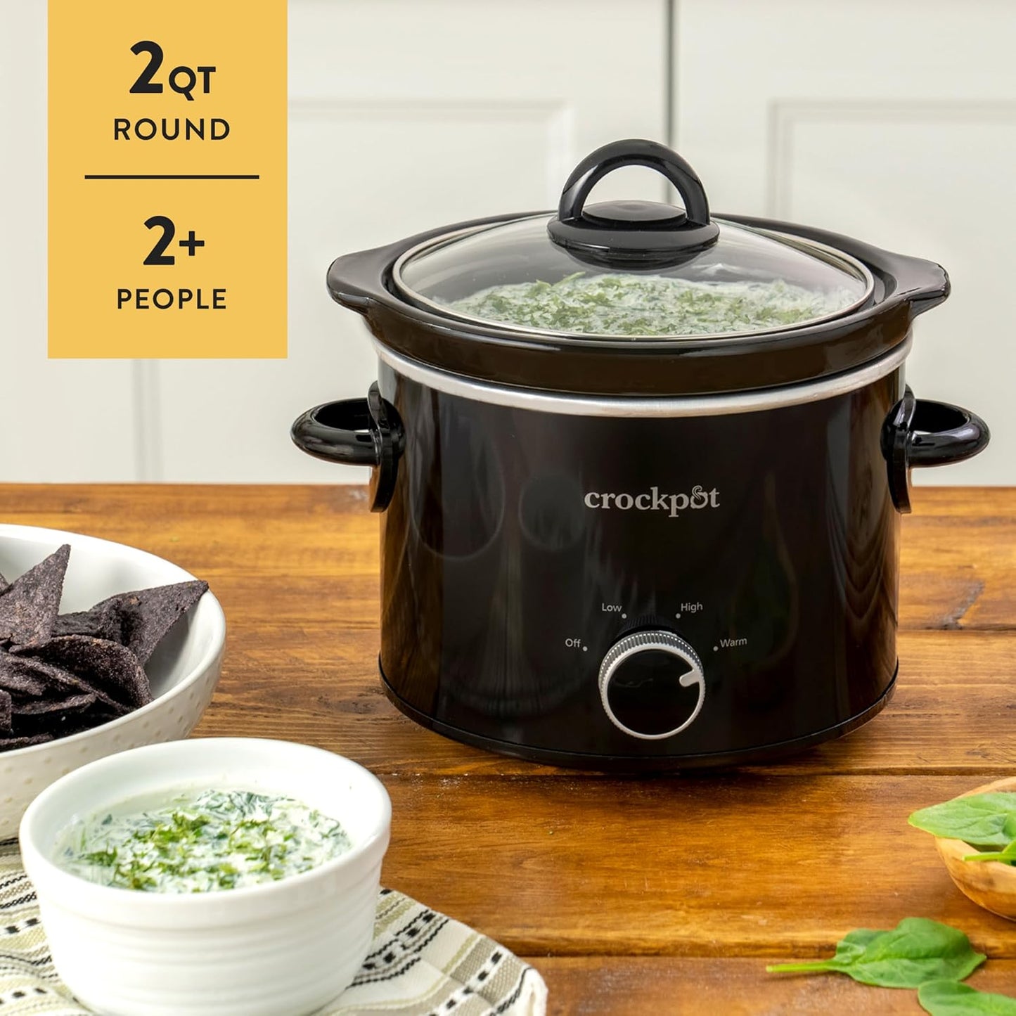 Crock-Pot 2 Quart Mini Slow Cooker – Classic Compact Cooker Prime S55