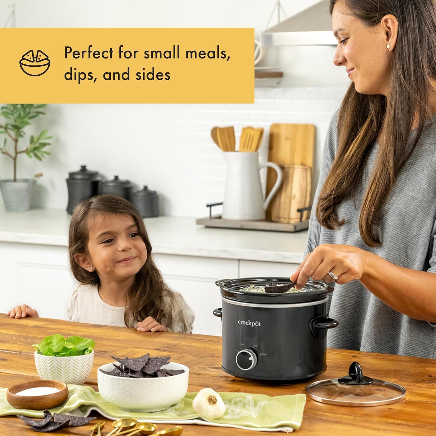 Crock-Pot 2 Quart Mini Slow Cooker – Classic Compact Cooker Prime S55